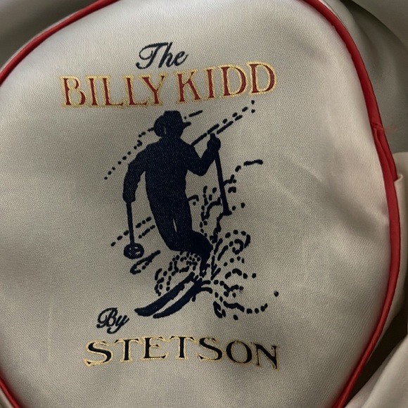 Stetson “Billy Kidd” Cowboy Hat. Custom Feather, beaded band.Light Brown.6 7/8’s - Picture 11 of 16